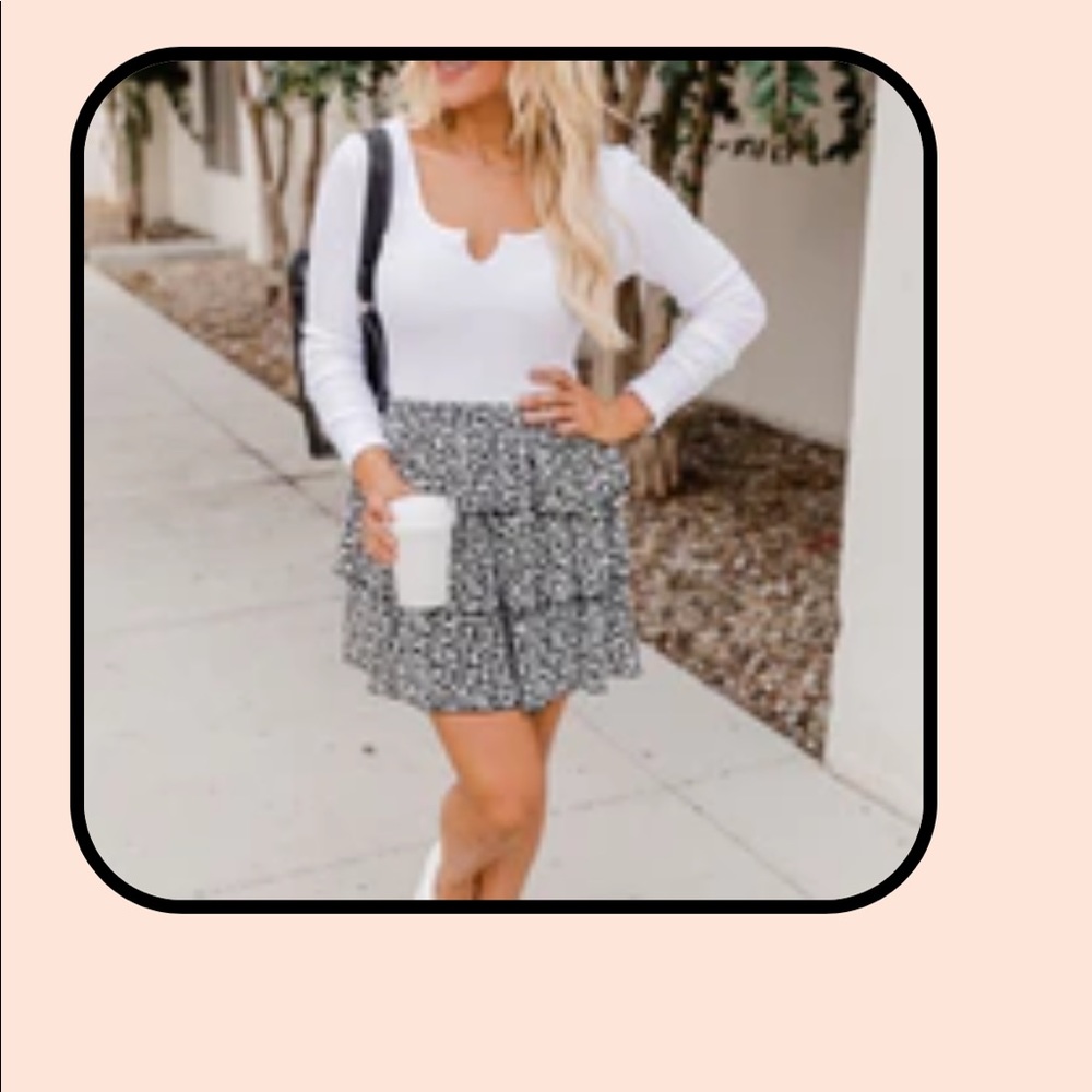 Pink lily skirt